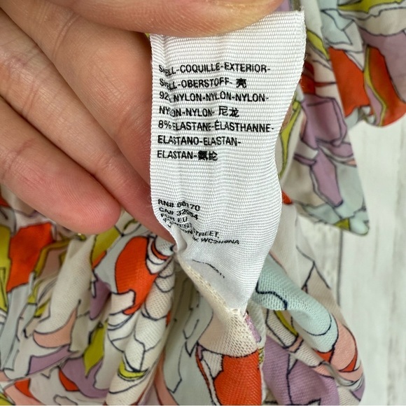 Free People Y2K Colorful Floral Off-Shoulder Women's Top - Picture 3 of 4